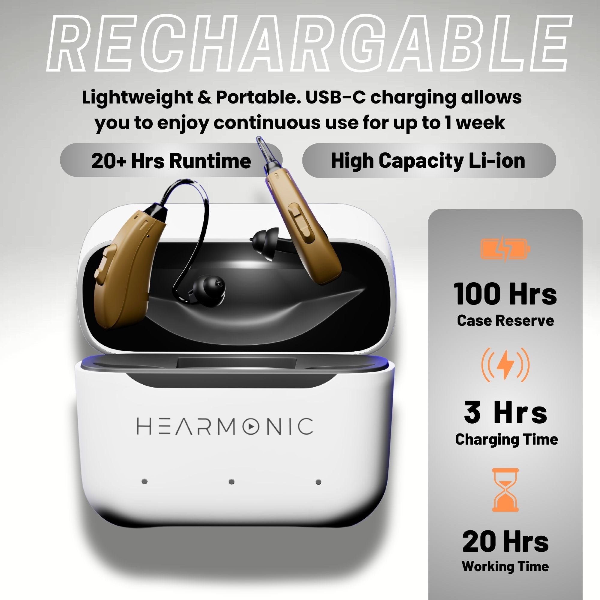 Hearmonic Luna - BTE X Pro Bluetooth (Pair)