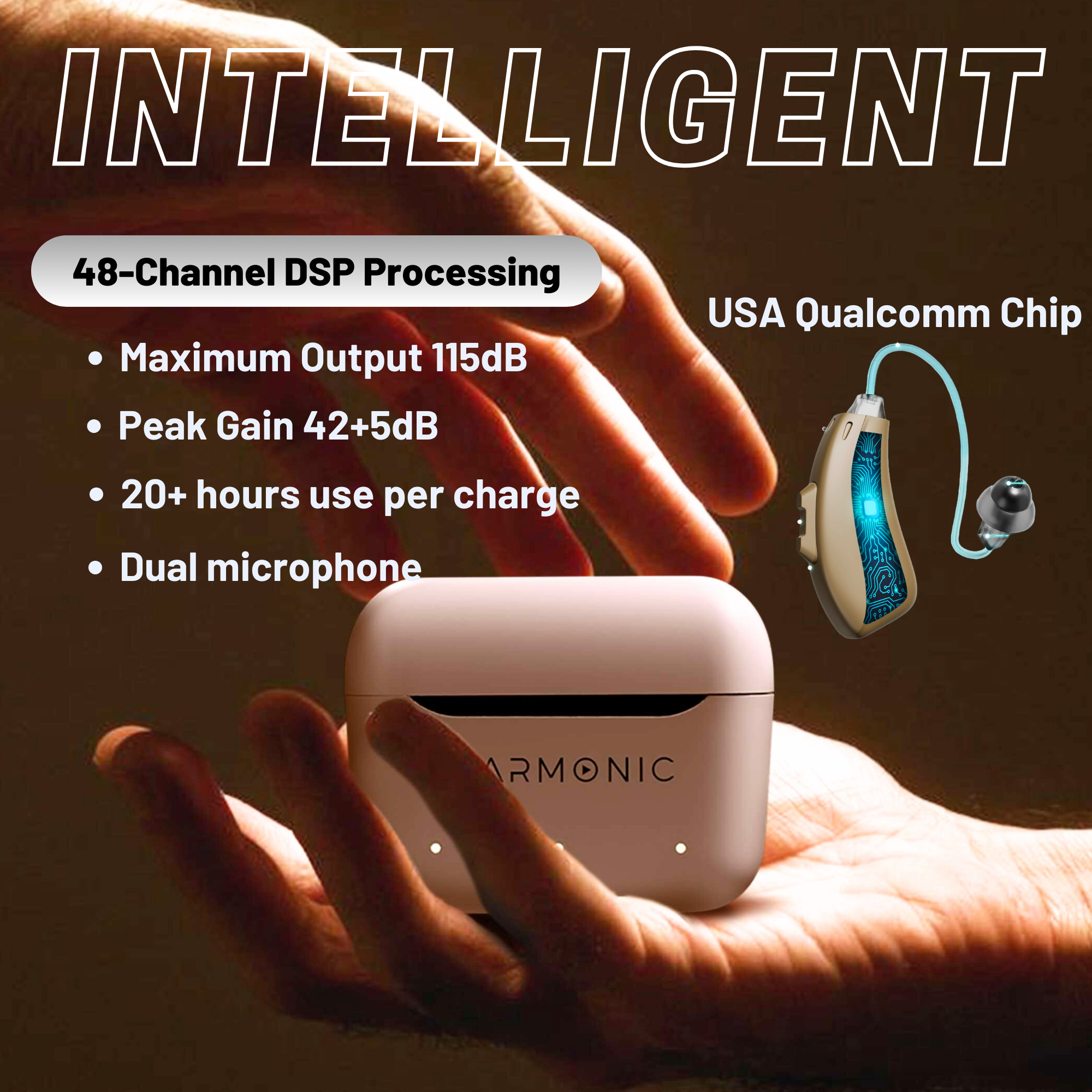 Hearmonic Luna - BTE X Pro Bluetooth (Pair)