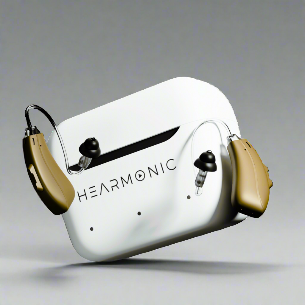 Hearmonic X Pro BTE hearing aid with advanced Bluetooth and ultra-slim design.