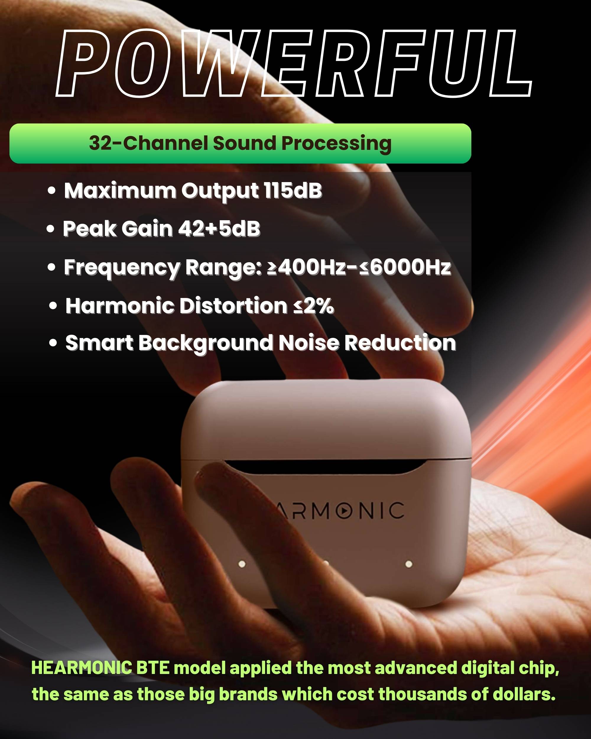 Hearmonic X Pro (BTE) - Advanced Bluetooth Hearing Technology